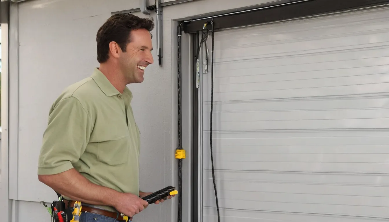 A local provider checking garage door springs in the Everett area